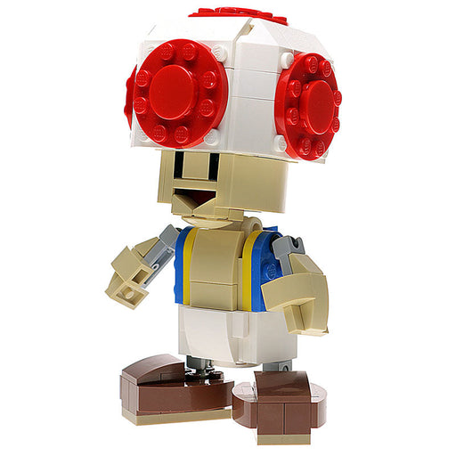 Custom Super Mushroom Head Figure made using LEGO parts (LEGO) - Premium Custom LEGO Kit - Just $59.99! Shop now at Retro Gaming of Denver