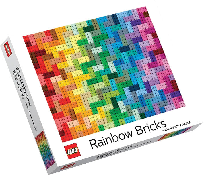 Chronicle Books Puzzles: Jigsaw Puzzle - 1000 Pieces - LEGO - Rainbow Bricks - for just $17.95! 