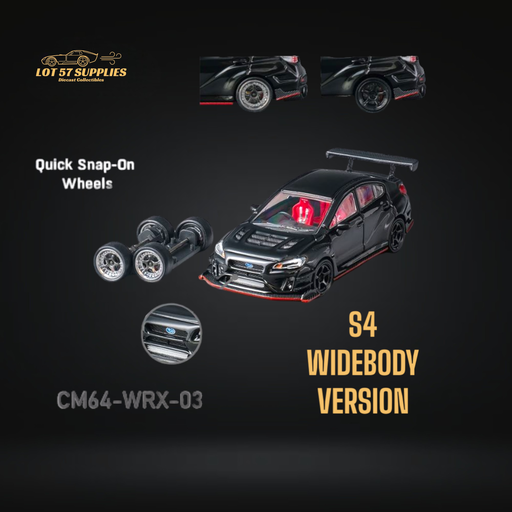 CM Model Subaru WRX S4 WideBody Kit Black 1:64 CM64-WRX-03 - Just $34.99! Shop now at Retro Gaming of Denver