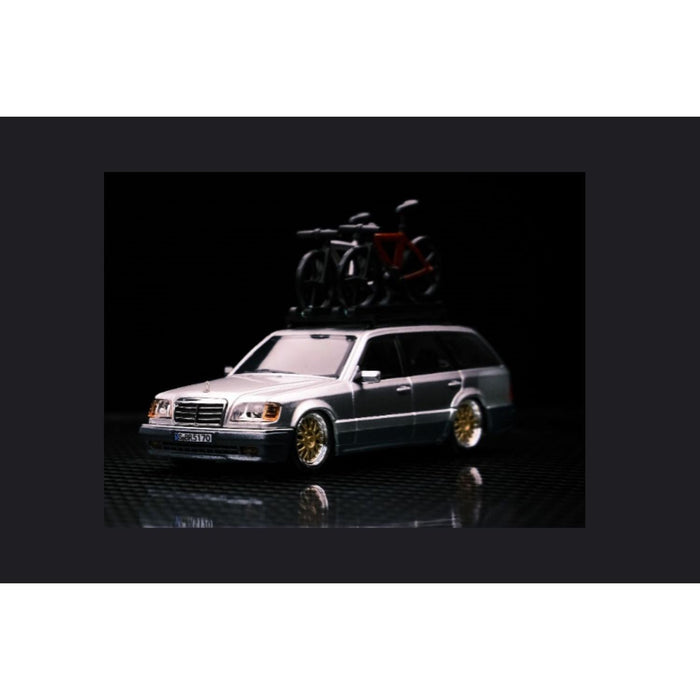 Mortal Mercedes-Benz Wagon Version S124 SILVER / BLUE 1:64 - Premium Mercedes-Benz - Just $35.99! Shop now at Retro Gaming of Denver