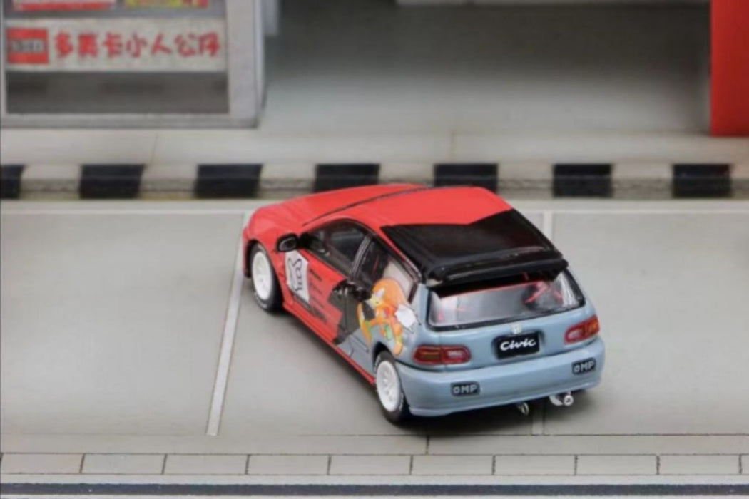 Street Weapon Honda Civic EG6 "KNUCKLES" Sonic livery 1:64 - for just $34.99! 