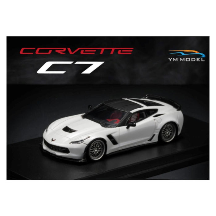 YM Model Chevrolet Covette C7 bagged in White 1:64 Limited to 299 Pcs - Just $69.99! Shop now at Retro Gaming of Denver