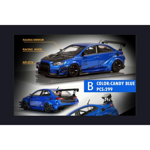 Error 404 Model Mitsubishi Evolution X Varis Widebody in Candy Blue OR Yellow 1:64 Each Limited to 299 Pcs - Premium Mitsubishi - Just $64.99! Shop now at Retro Gaming of Denver