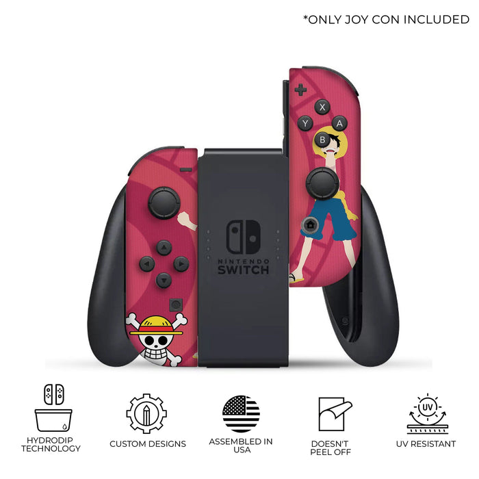 Luffy One Piece Inspired Nintendo Switch Joy-Con Left and Right Switch Controllers by Nintendo - for just $134.99! 
