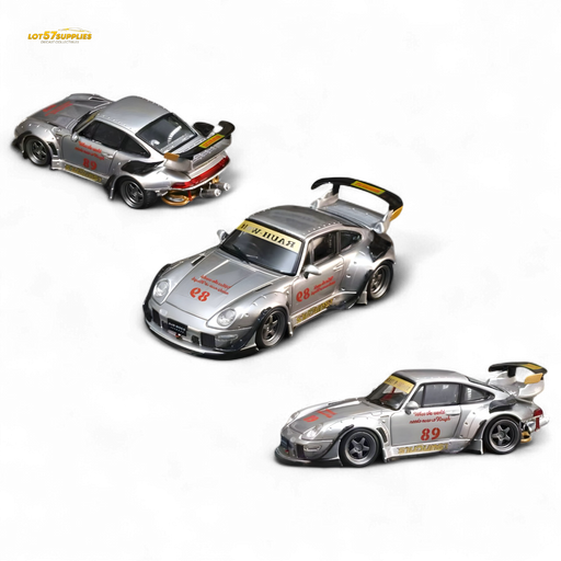 Street Weapon Porsche RWB 993 Double Exhaust Heavenly Livery Lower Tail 1:64 - for just $33.99! 