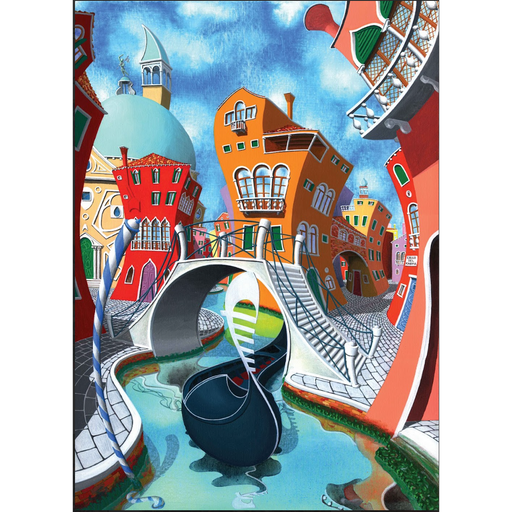 La Gondola 500 Piece Premium Jigsaw Puzzle Art & Fable - for just $27.99! 