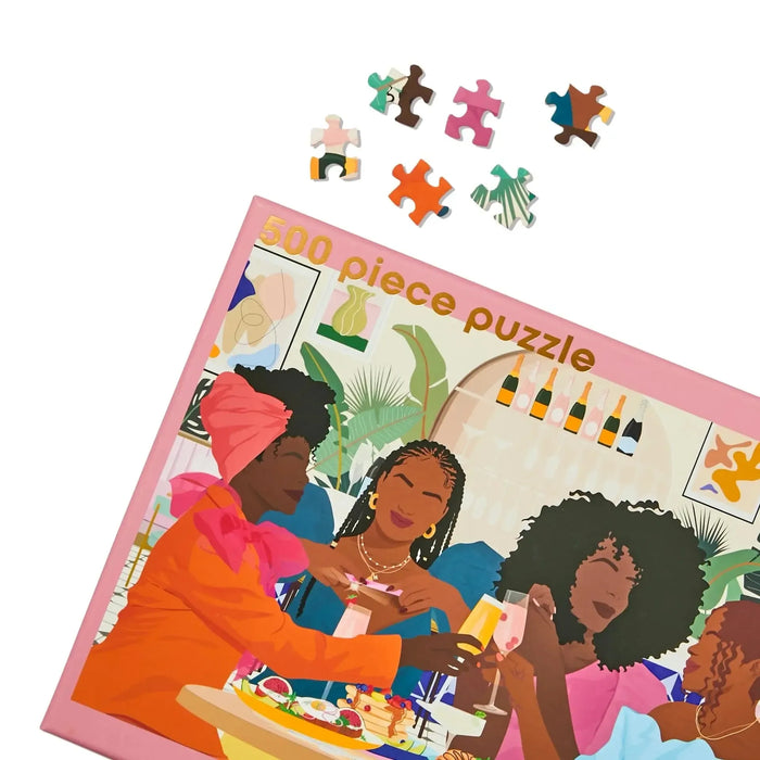 Ladies Who Brunch 500 Piece Soft Touch Jigsaw Puzzle Be Rooted - for just $29.99! 