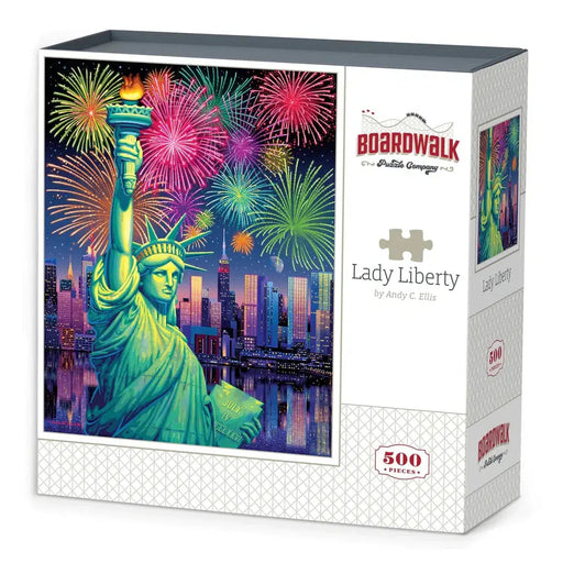 Lady Liberty 500 Piece Jigsaw Puzzle Boardwalk - for just $21.99! 