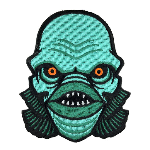 Lagoon Creature Head Embroidered Patch: Iron-on - for just $9! 