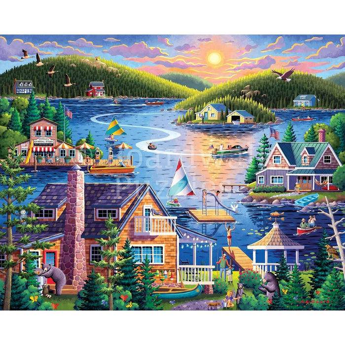 Lake House 1000 Piece Jigsaw Puzzle Boardwalk - for just $23.99! 