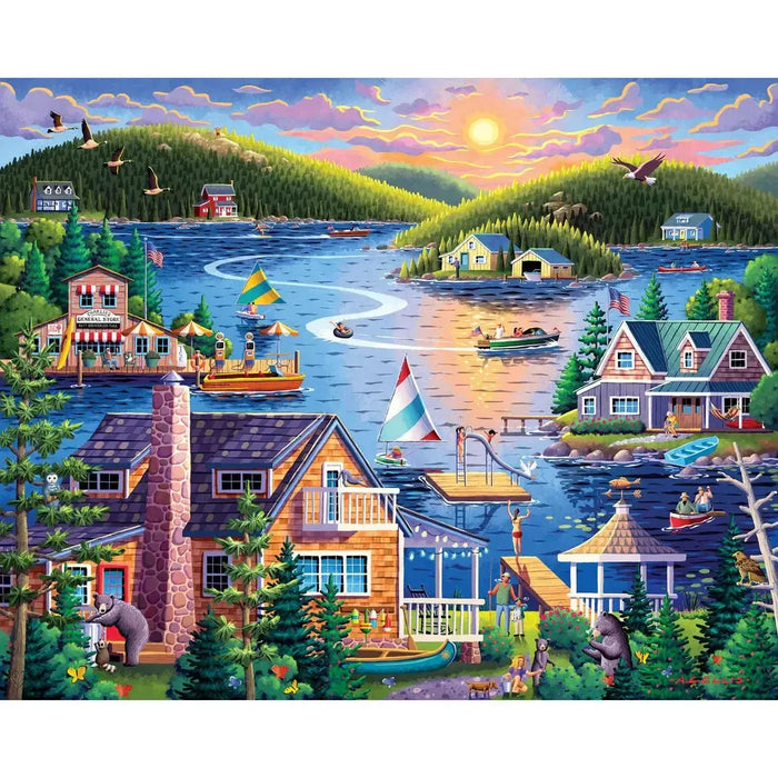 Lake House 210 Piece Jigsaw Puzzle Boardwalk - for just $11.99! 