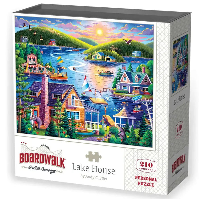 Lake House 210 Piece Jigsaw Puzzle Boardwalk - for just $11.99! 