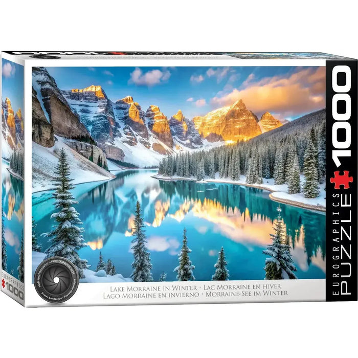 Lake Moraine in Winter Alberta 1000 Piece Jigsaw Puzzle Eurographics - for just $21.99! 