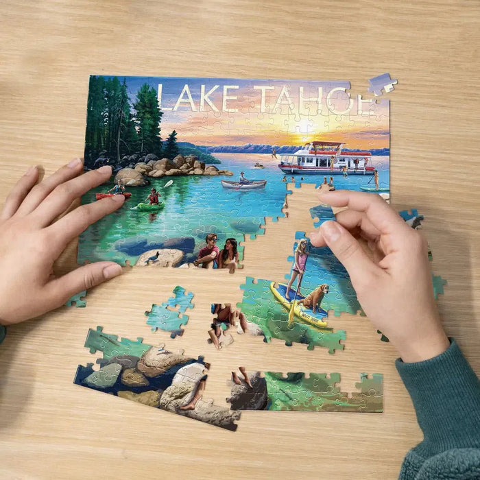 Lake Tahoe 210 Piece Jigsaw Puzzle Boardwalk - for just $11.99! 
