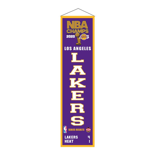Los Angeles Lakers 2020 NBA Champions Basketball Heritage Banner - for just $44.99! 