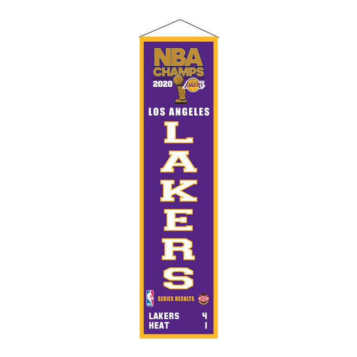 Los Angeles Lakers 2020 NBA Champions Basketball Heritage Banner - for just $44.99! 