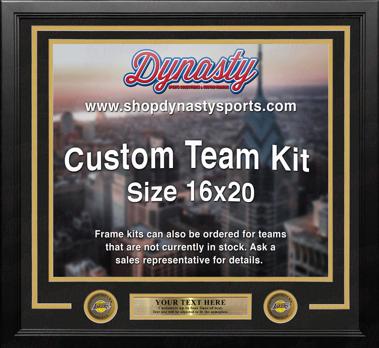 Los Angeles Lakers Custom NBA Basketball 16x20 Picture Frame Kit (Multiple Colors) - for just $49.99! 