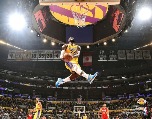 LeBron James Aerial Dunk Los Angeles Lakers 8" x 10" Basketball Photo - for just $9.99! 