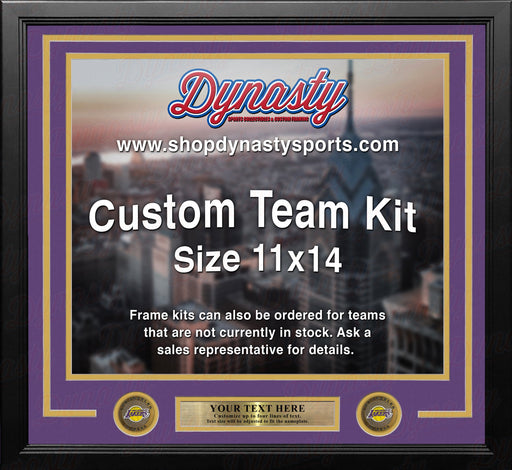 Los Angeles Lakers Custom NBA Basketball 11x14 Picture Frame Kit (Multiple Colors) - for just $39.99! 