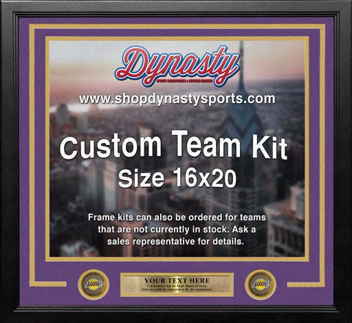 Los Angeles Lakers Custom NBA Basketball 16x20 Picture Frame Kit (Multiple Colors) - for just $49.99! 