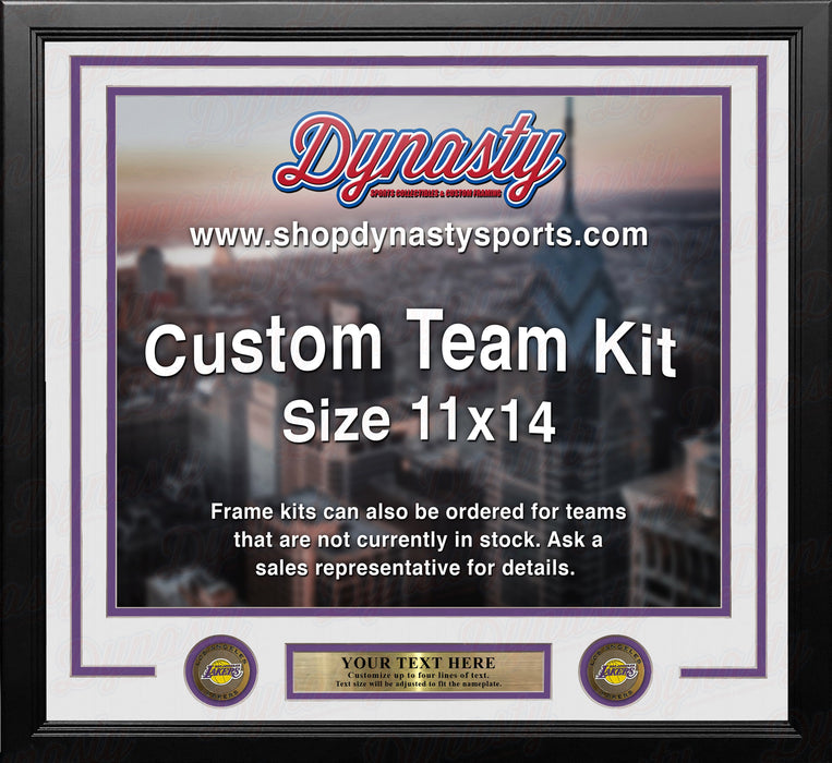 Los Angeles Lakers Custom NBA Basketball 11x14 Picture Frame Kit (Multiple Colors) - for just $39.99! 