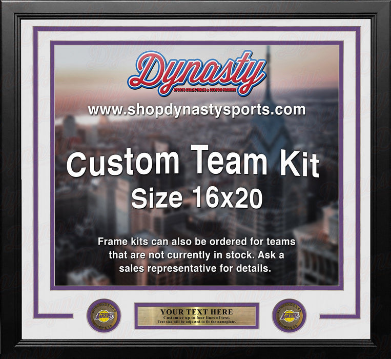 Los Angeles Lakers Custom NBA Basketball 16x20 Picture Frame Kit (Multiple Colors) - for just $49.99! 