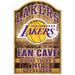 Los Angeles Lakers Fan Cave 11" x 17" Wood Sign - for just $29.99! 