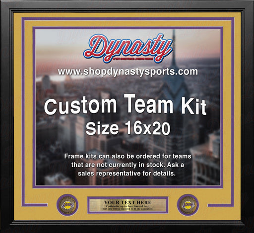 Los Angeles Lakers Custom NBA Basketball 16x20 Picture Frame Kit (Lakers Gold) - for just $49.99! 