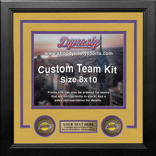 Los Angeles Lakers Custom NBA Basketball 8x10 Picture Frame Kit (Lakers Gold) - for just $29.99! 