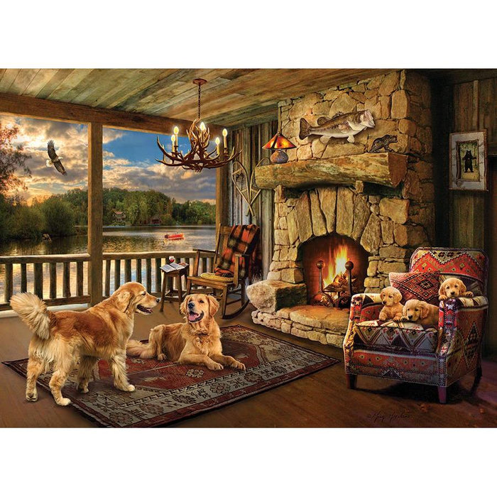 Lakeside Cabin 1000 Piece Jigsaw Puzzle Cobble Hill - for just $19.99! 