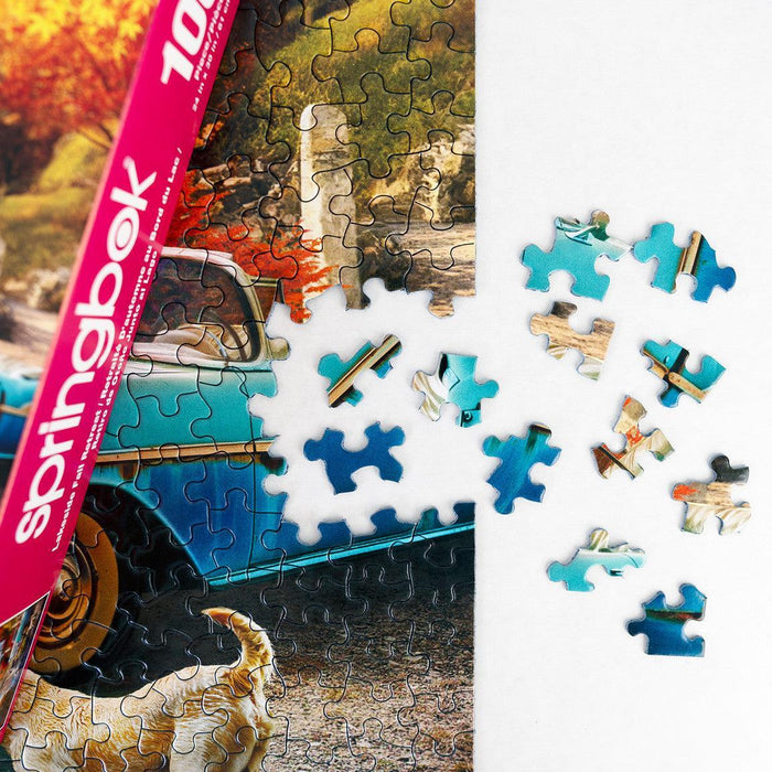 Lakeside Fall Retreat 1000 Piece Jigsaw Puzzle Springbok - for just $19.99! 