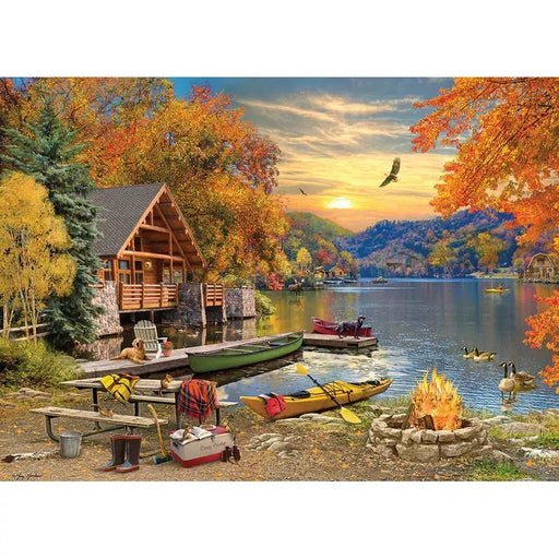 Lakeside Retreat 1000 Piece Jigsaw Puzzle Cobble Hill - for just $19.99! 