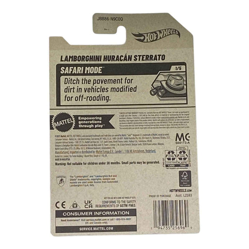 Hot Wheels Lamborghini Huracan Sterrato - Safari Mode Series 1/5 - for just $1.79! 