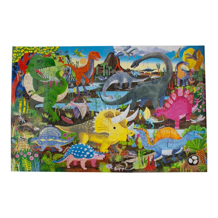 Land of Dinosaurs 100 Piece Jigsaw Puzzle eeBoo - for just $18.99! 