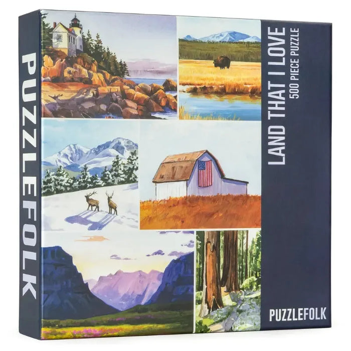 Land that I Love 500 Piece Jigsaw Puzzle PuzzleFolk - for just $25.99! 