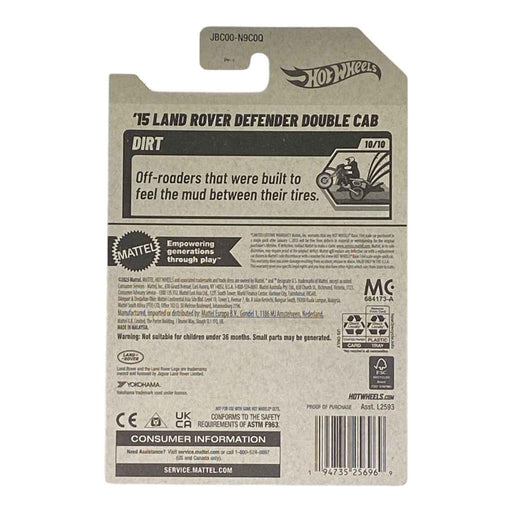 Hot Wheels '15 Land Rover Defender Double Cab - HW Dirt Series 10/10 - for just $1.79! 