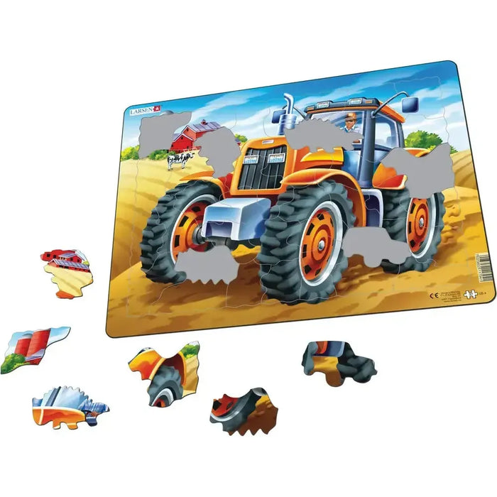 Large Tractor 37 Piece Tray Jigsaw Puzzle Larsen - for just $11.99! 