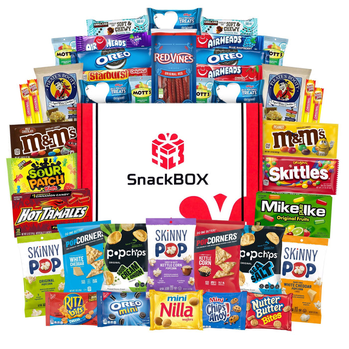 Movie Night Care Package | Candies, Chips, and Cookies Assortment Care Package (40 Snacks) - for just $46.99! 