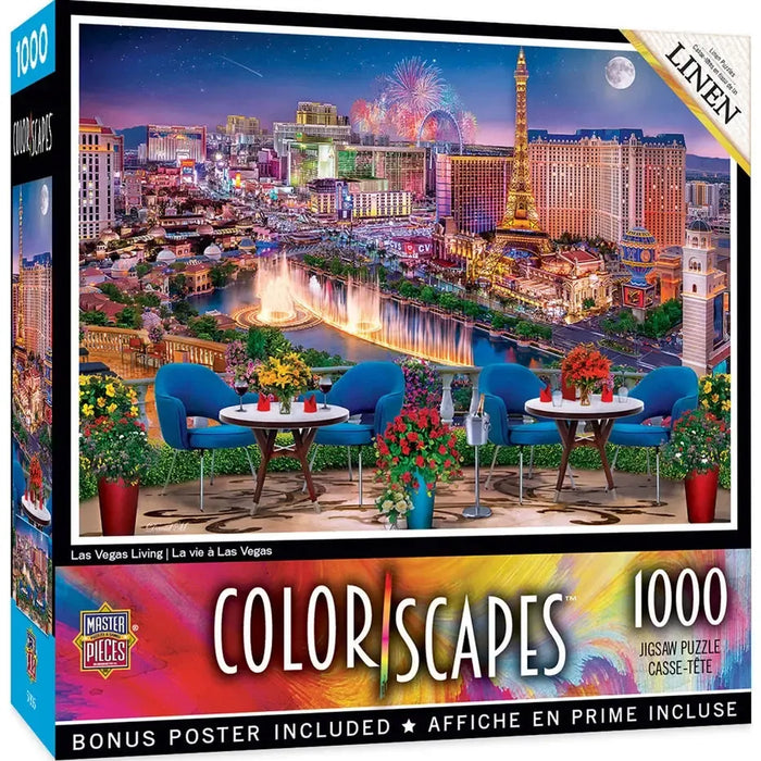 Las Vegas Living Color Scapes 1000 Piece Jigsaw Puzzle MasterPieces - for just $17.99! 