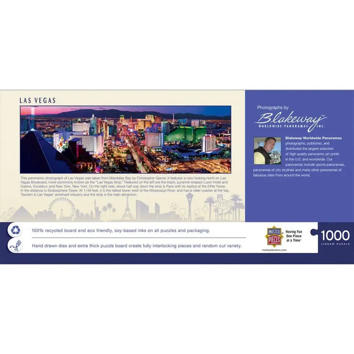 Las Vegas Strip 1000 Piece Panoramic Jigsaw Puzzle MasterPieces - for just $19.99! 