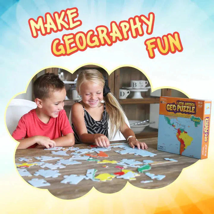 Latin America GeoPuzzle 50 Piece Jigsaw Puzzle Geotoys - for just $21.99! 