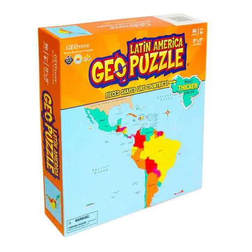 Latin America GeoPuzzle 50 Piece Jigsaw Puzzle Geotoys - for just $21.99! 