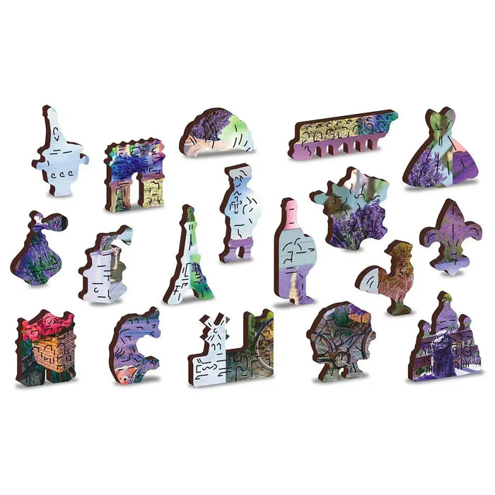 Lavender France 150 Piece Wood Jigsaw Puzzle Wooden City - for just $19.99! 