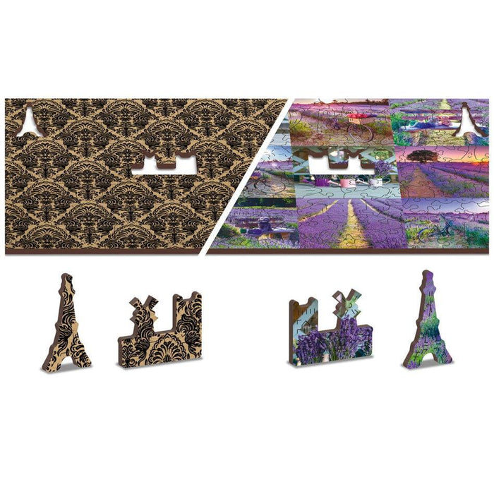 Lavender France 300 Piece Wood Jigsaw Puzzle Wooden City - for just $24.99! 