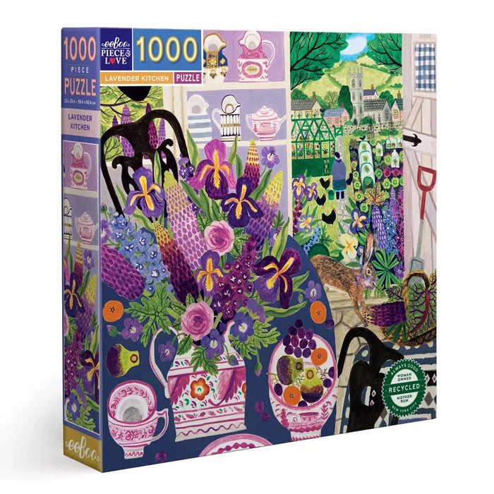 Lavender Kitchen 1000 Piece Jigsaw Puzzle eeBoo - for just $26.99! 
