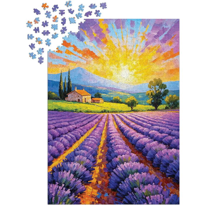 Lavender Sunset 1000 Piece Jigsaw Puzzle Enjoy - for just $24.99! 