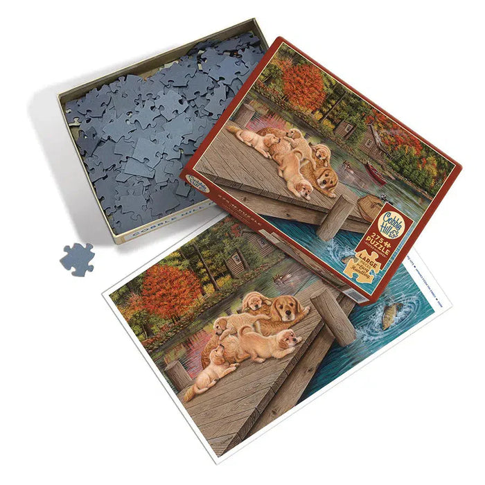 Lazy Day on the Dock 275 Large Piece Jigsaw Puzzle Cobble Hill - for just $17.99! 