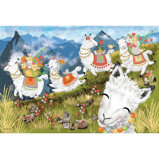 Leaping Llamas 36 Piece Floor Jigsaw Puzzle Cobble Hill - for just $19.99! 