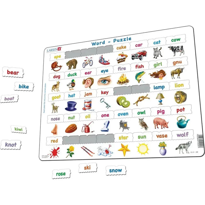 Learn to Read 40 Piece Tray Jigsaw Puzzle Larsen - for just $11.99! 