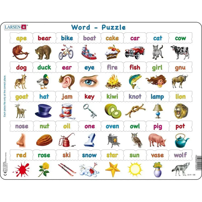 Learn to Read 40 Piece Tray Jigsaw Puzzle Larsen - for just $11.99! 